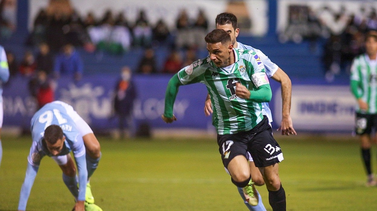 Joaquín en el partido de primera ronda de Copa del Rey contra el CFI Alicante