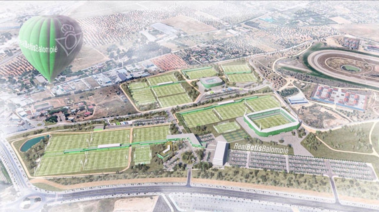 Proyección de lo que se espera que sea la nueva ciudad deportiva del Betis en Dos Hermanas