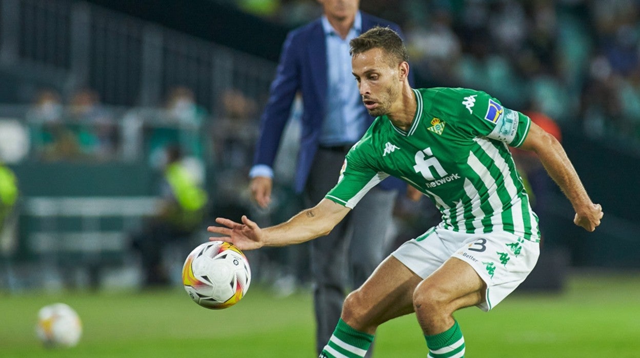 Canales, en un partido del Betis