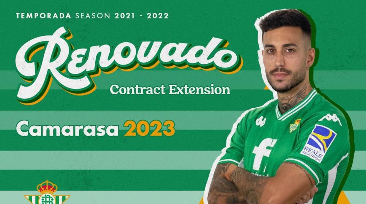 El Betis anuncia la renovación de Camarasa