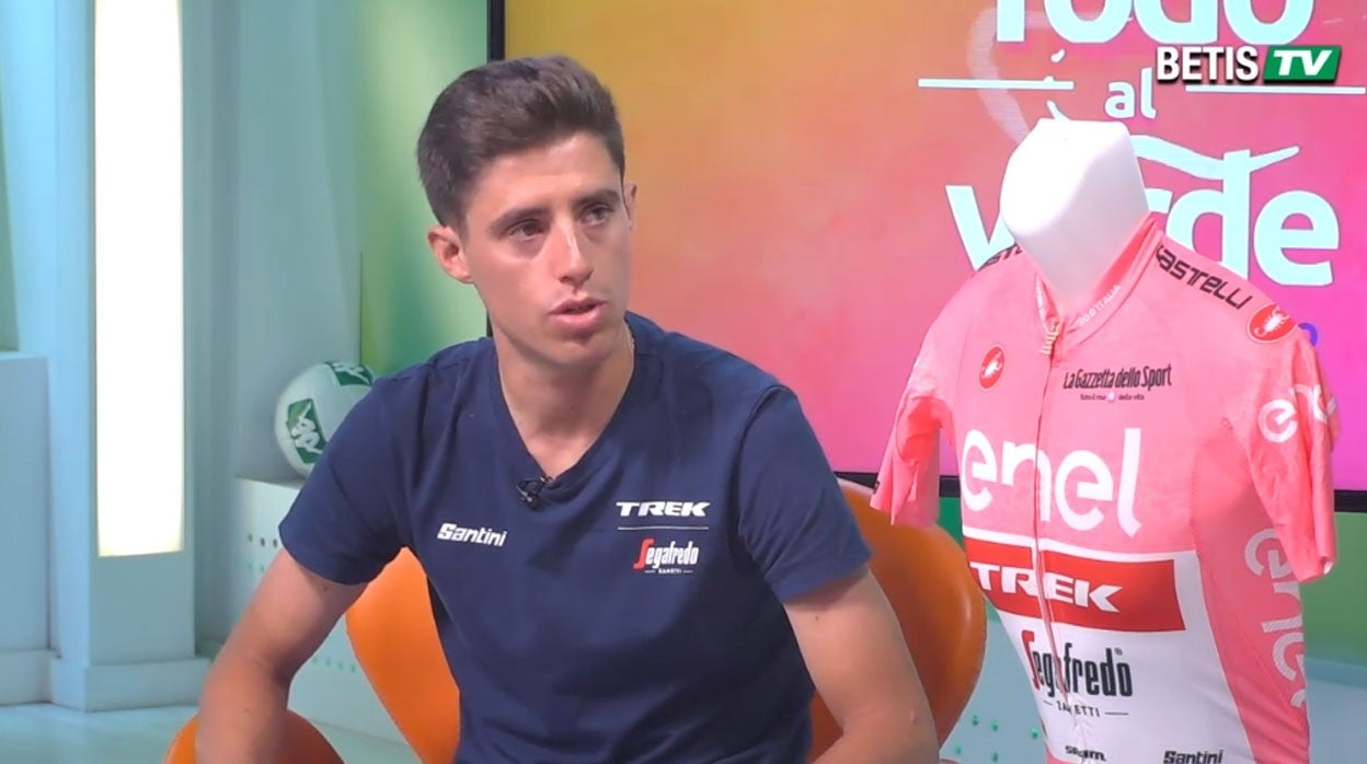 Juanpe López, en un momento de la entrevista concedida a Betis TV