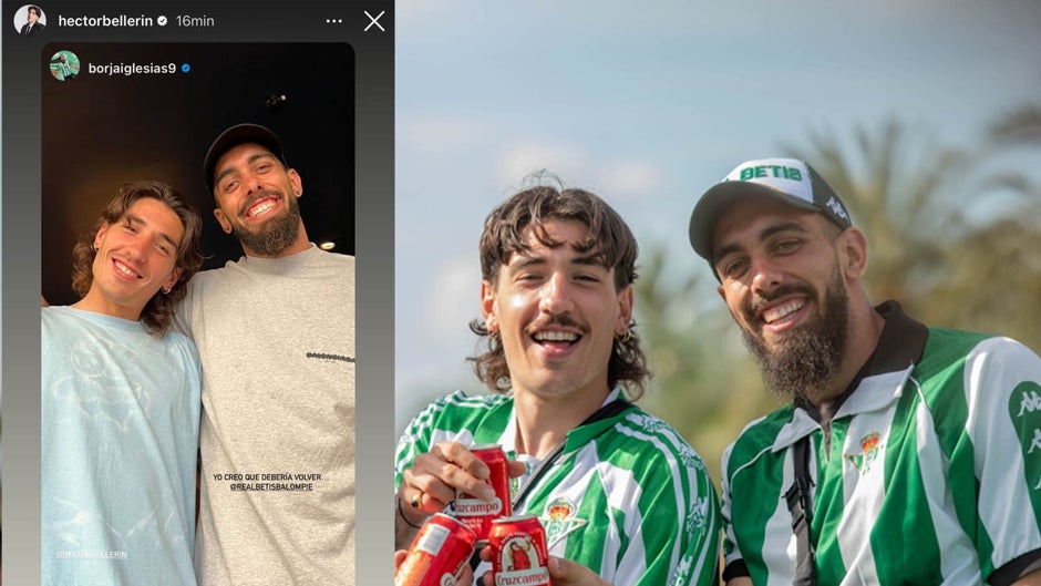 El reencuentro de Borja Iglesias con Bellerín: «Yo creo que debería volver»