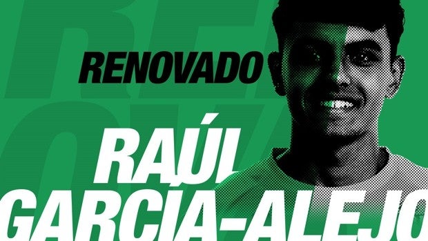 El portero canterano Raúl García-Alejo renueva hasta 2025