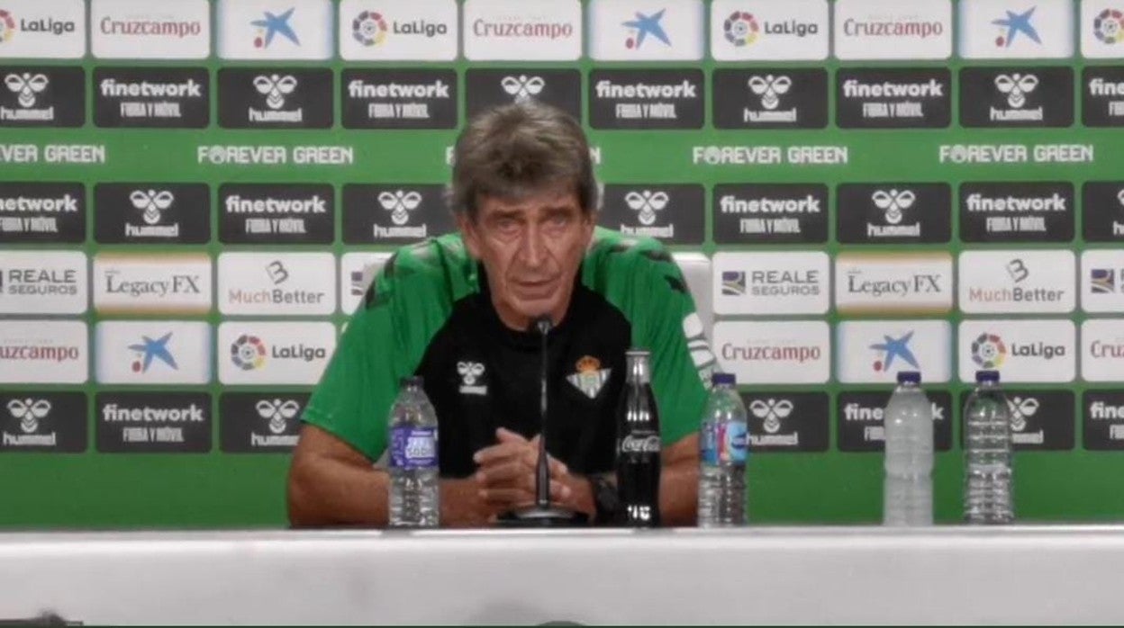 Manuel Pellegrini, durante la rueda de prensa previa al choque de la 1ª jornada de LaLiga ante el Elche CF