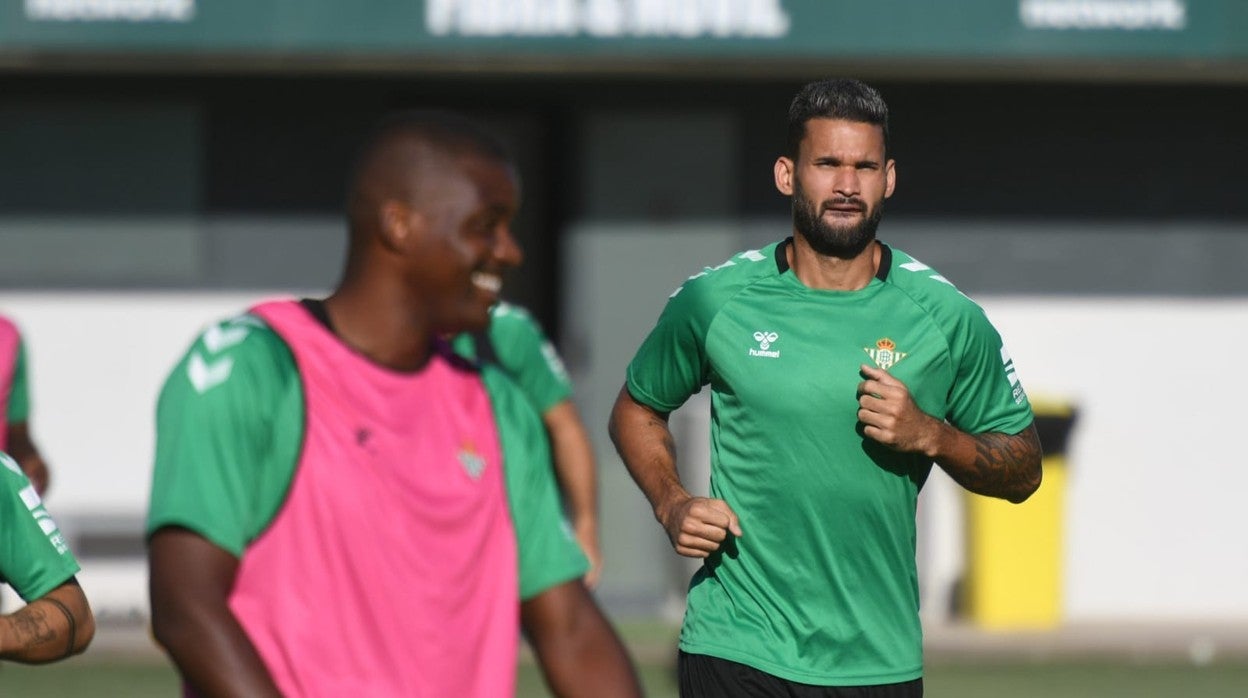 Willian José, en el entrenamiento de este jueves