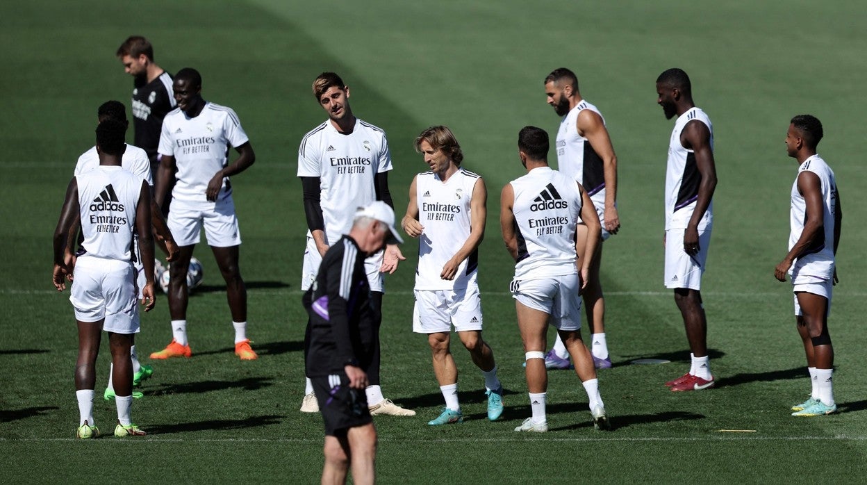 Entrenamiento del Real MAdrid esta semana