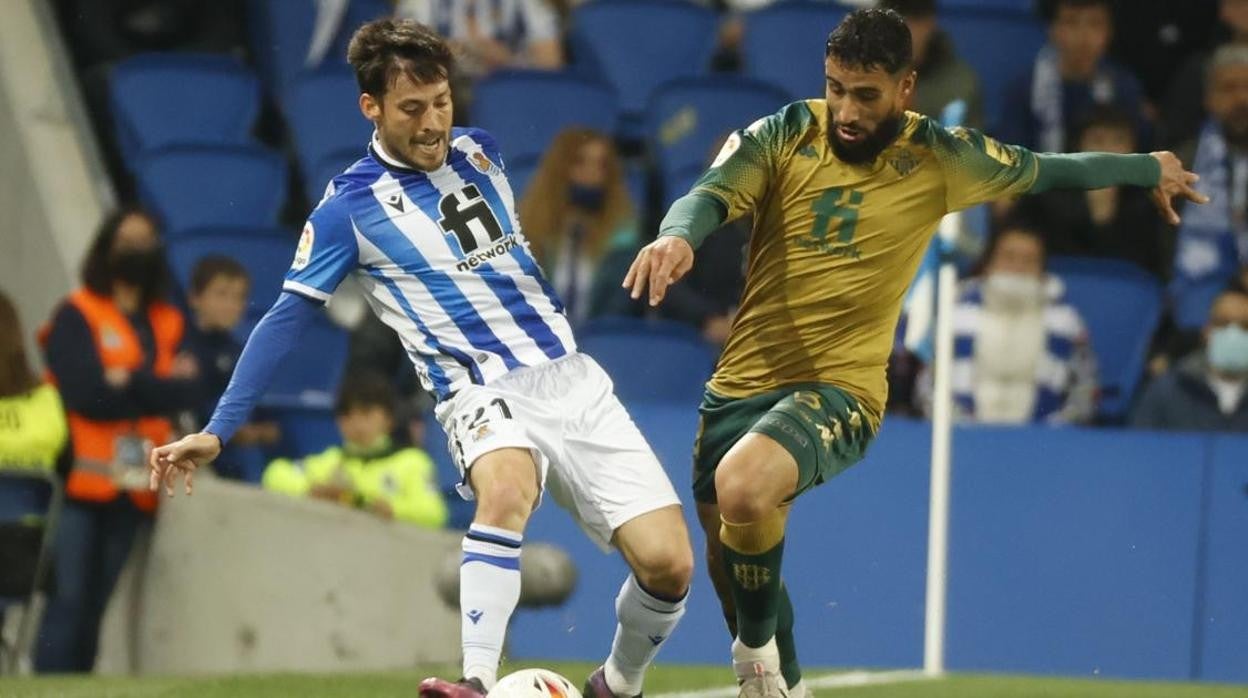 Un lance del Real Sociedad - Betis de LaLiga de la pasada temporada