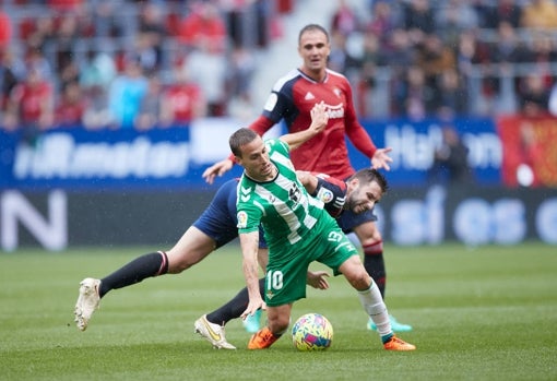 Canales, en el Betis - Osasuna