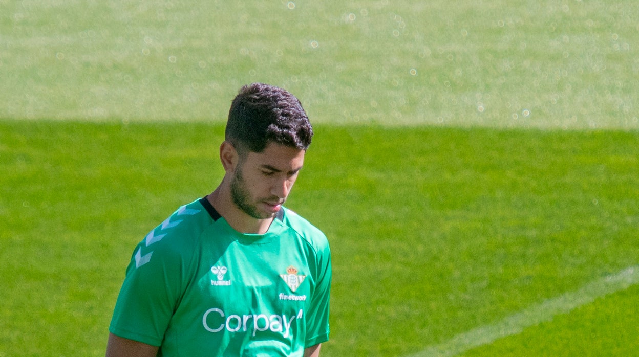 Ayoze, durante un entrenamiento