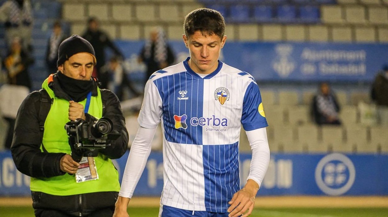 Sergi Altimira, en un partido con el Sabadell