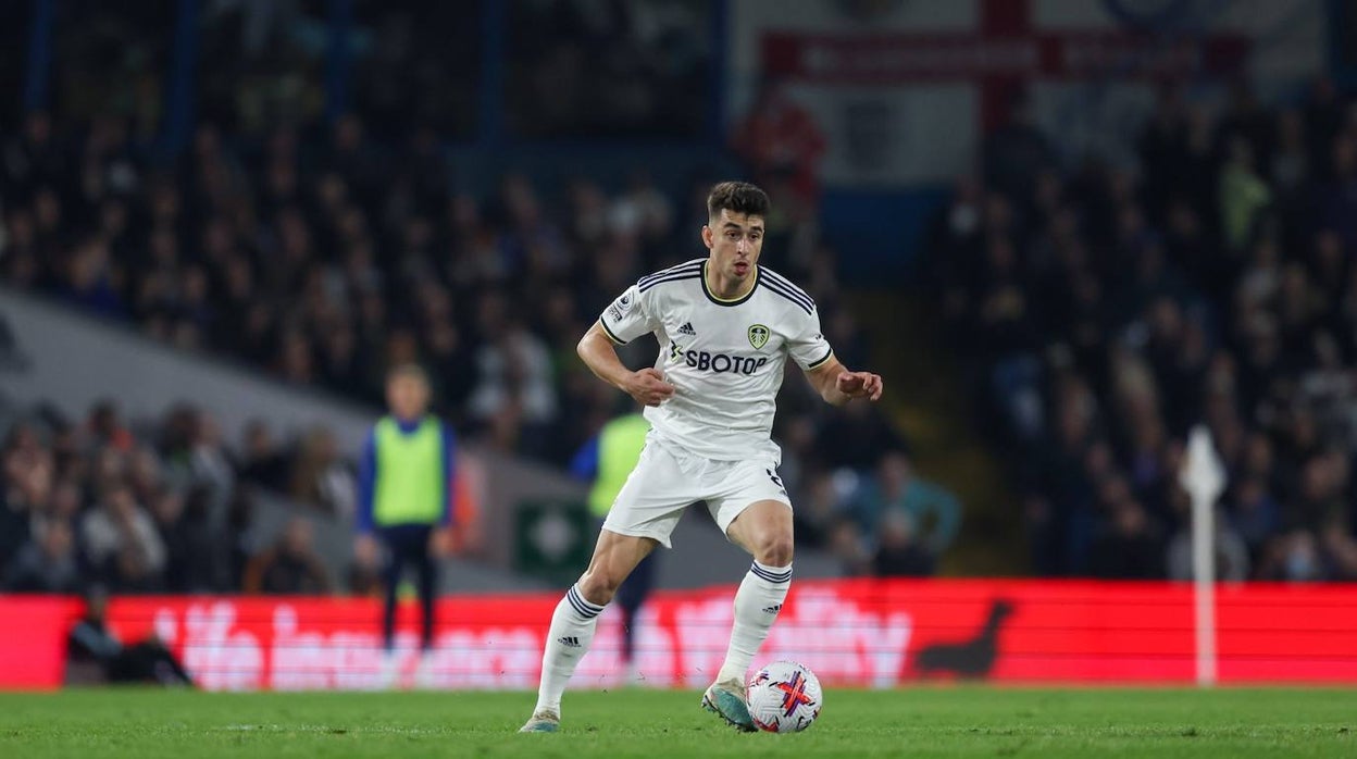 Marc Roca, durante un partido con el Leeds