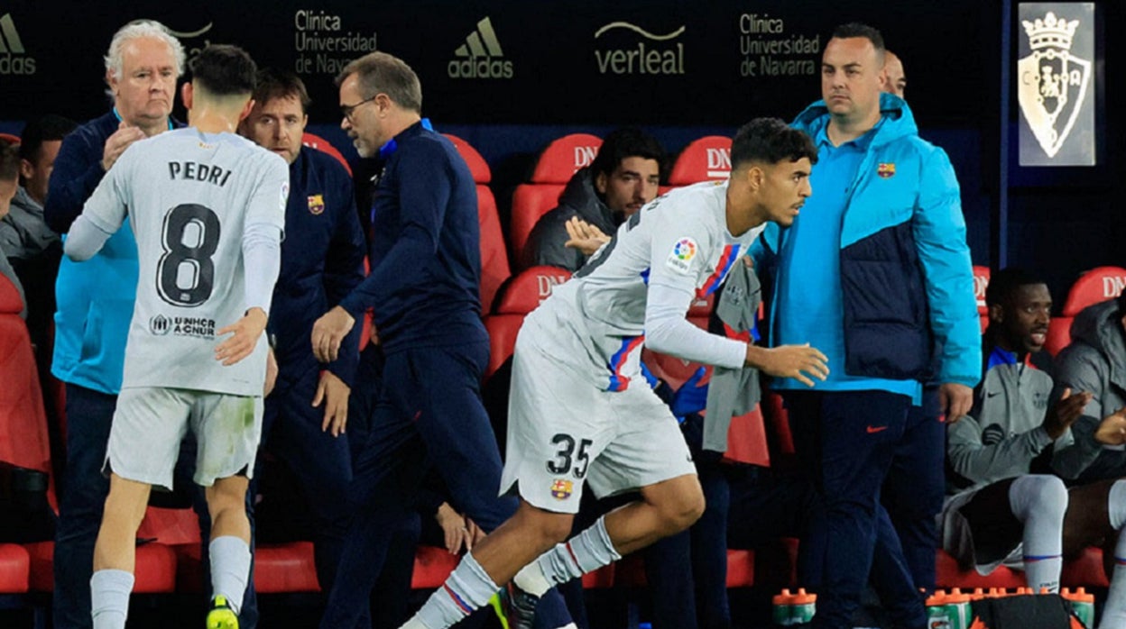 Chadi Riad sustituye a Pedri en El Sadar