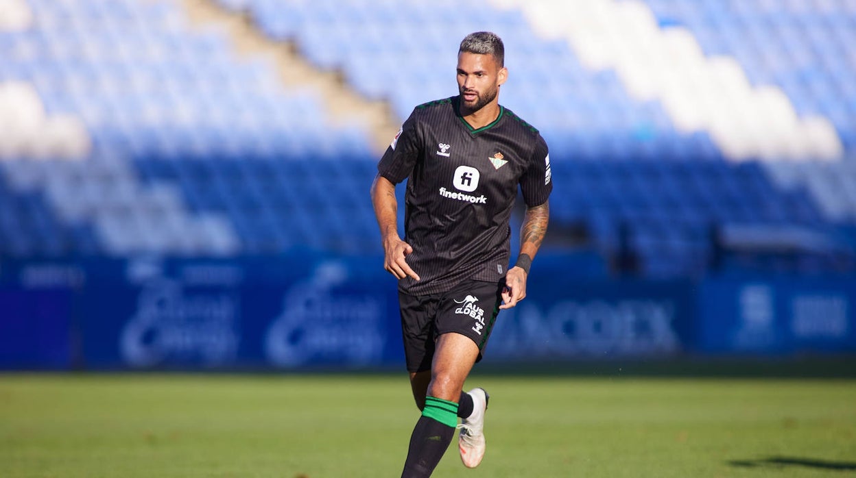 Willian José, durante el Betis - Burnley del pasado viernes en el Nuevo Colombino de Huelva