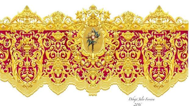 Diseño del nuevo palio para la Virgen del Amor