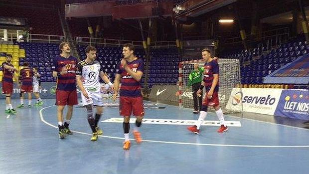 Una imagen del Barcelona-Ángel Ximénez