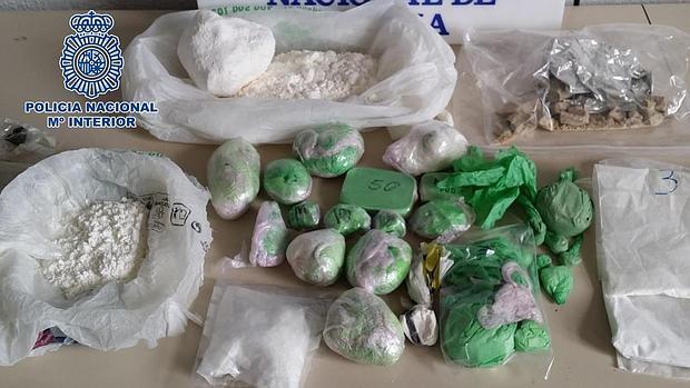 Sustancias intervenidas por la Policía Nacional en Córdoba