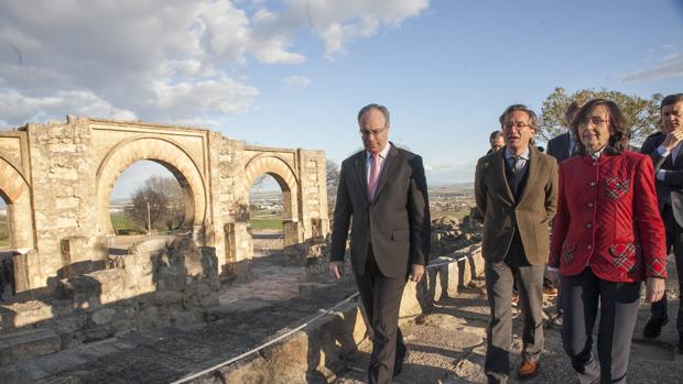 Visita de expertos en marzo pasado al yacimeinto de Medina Azahara