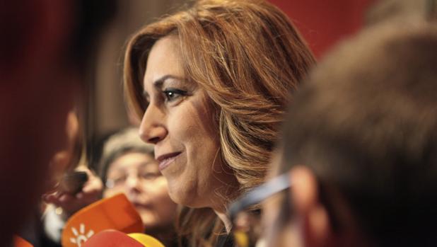 Susana Díaz en Bruselas este martes