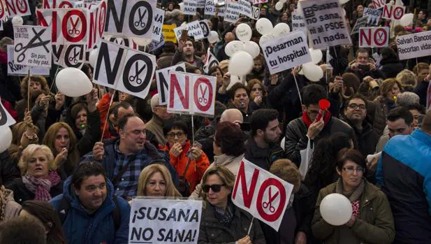 Imagen de la marcha que tuvo lugar en Jaén el pasado 16 de diciembre