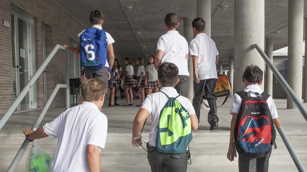 Alumnos de un colegio concertado cordobés
