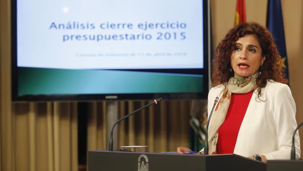 La consejera María Jesús Montero