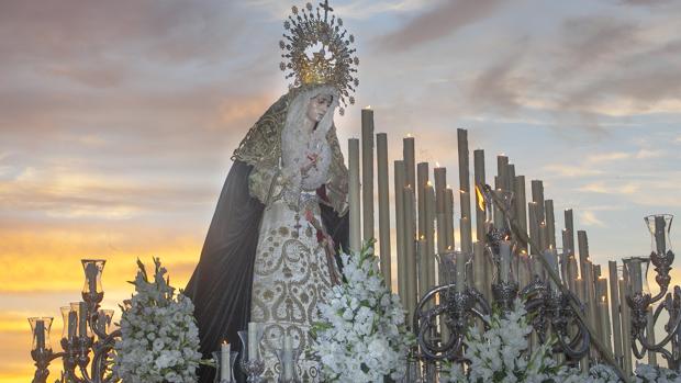 La Virgen de la O, en su procesión el pasado octubre