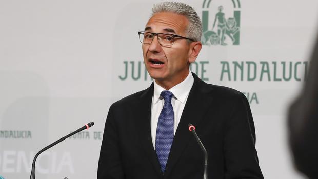 El portavoz de la Junta de Andalucía, Miguel Ángel Vázquez