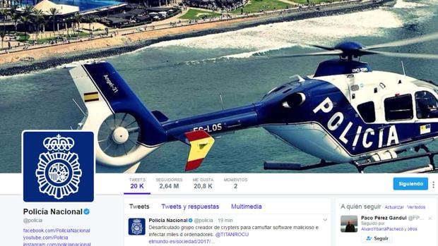 Un menor malagueño, detenido por planear la «caza» de un hombre en Twitter