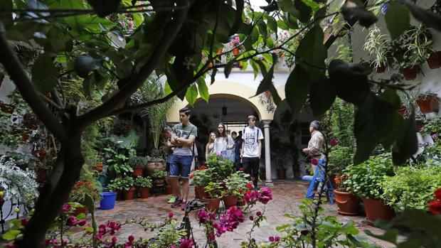 Turistas en uno de los patios de la ruta Regina-Realejo