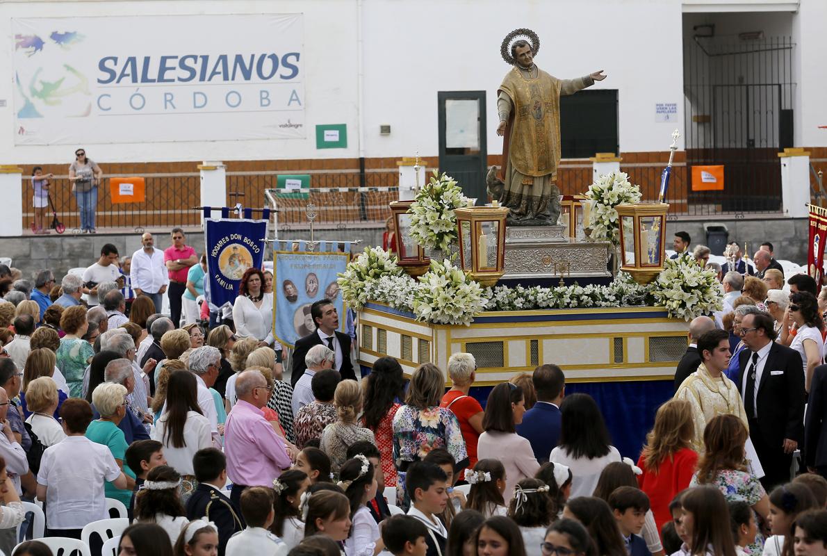 San Juan Bosco, durante su procesión