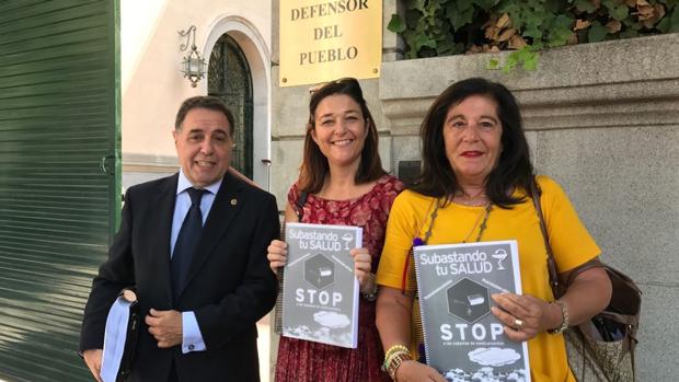 Eduardo Martín, Alexia Lario y Teresa Martín, de Afaran