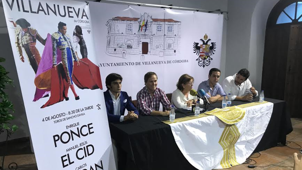 Ponce y «El Cid» encabezan el cartel de la Feria de Villanueva