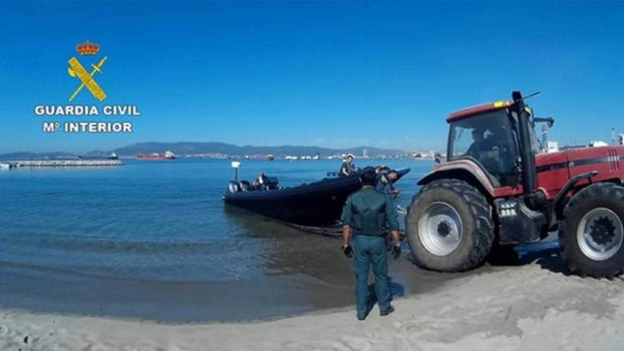 Embarcación intervenida en la última operación llevada a cabo por la Guardai Civil