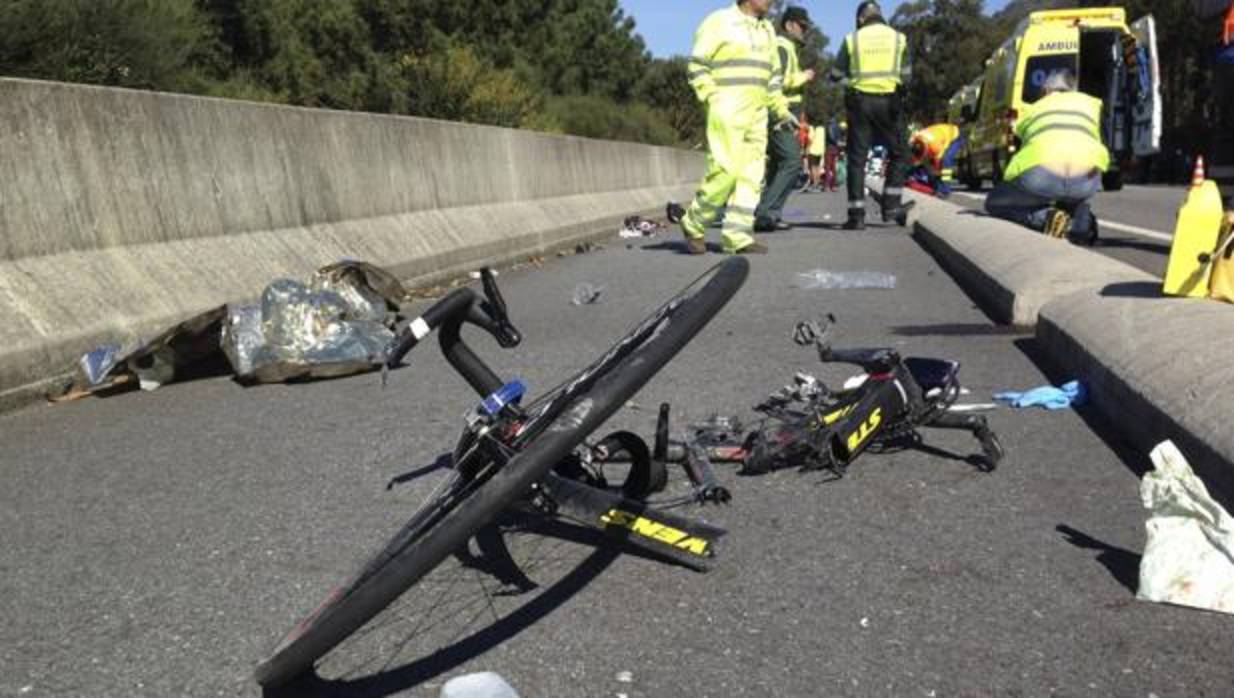 Imagen de archivo de un atropello a un ciclista