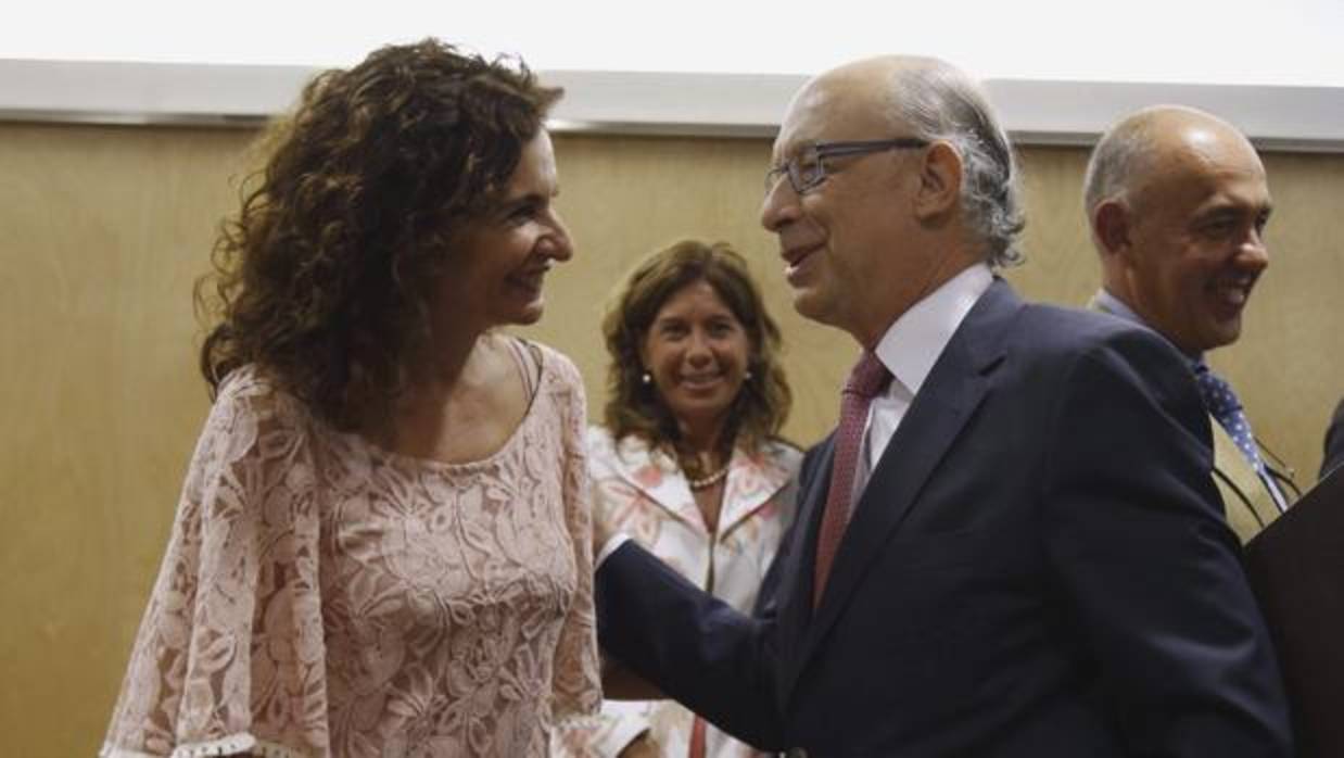 La consejera Montero y el ministro Montoro