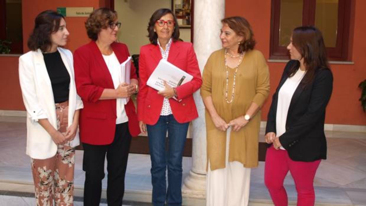 La consejera andaluza de Justicia, Rosa Aguilar, ha presentado el estudio sobre violencia de género en Andalucía