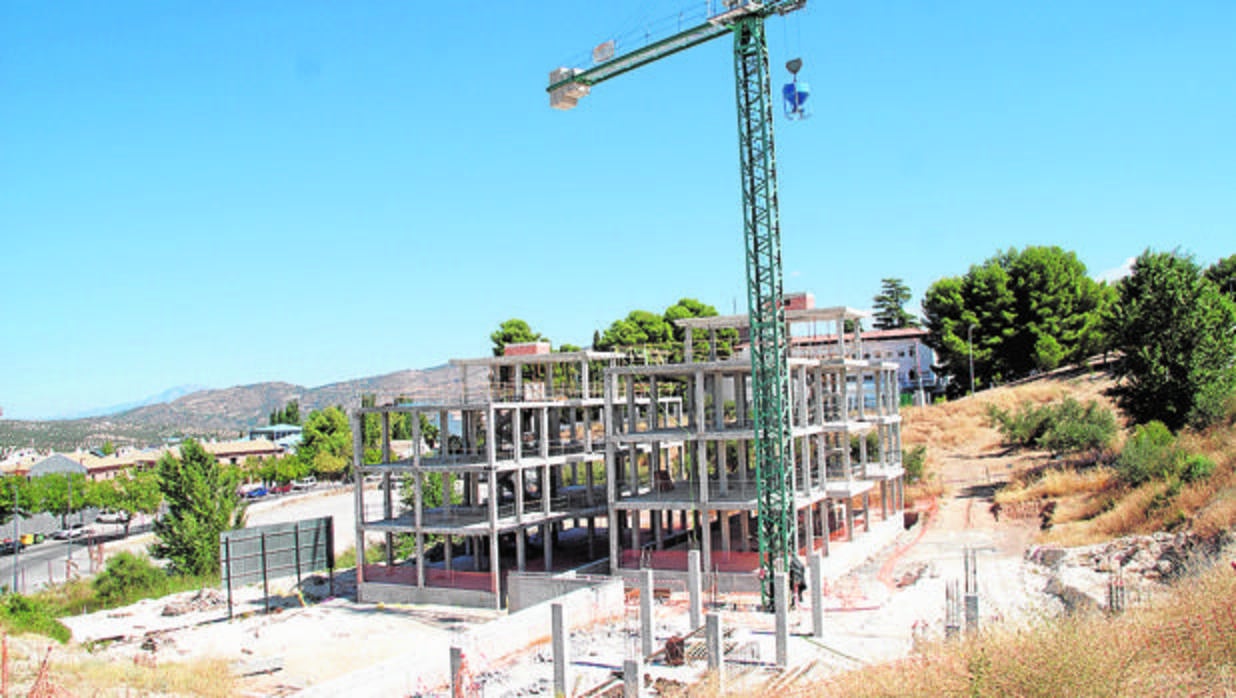 Obras de la casa cuartel de Priego