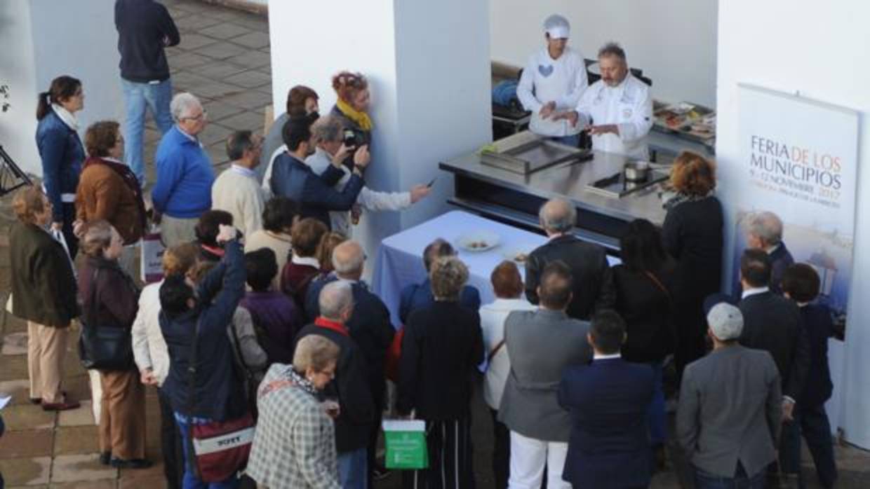 Demostración de cocina en directo a cargo de Matías Vegas, de Cañete de las Torres