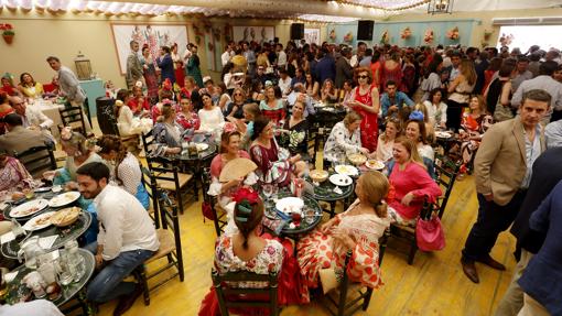 Interior de una caseta