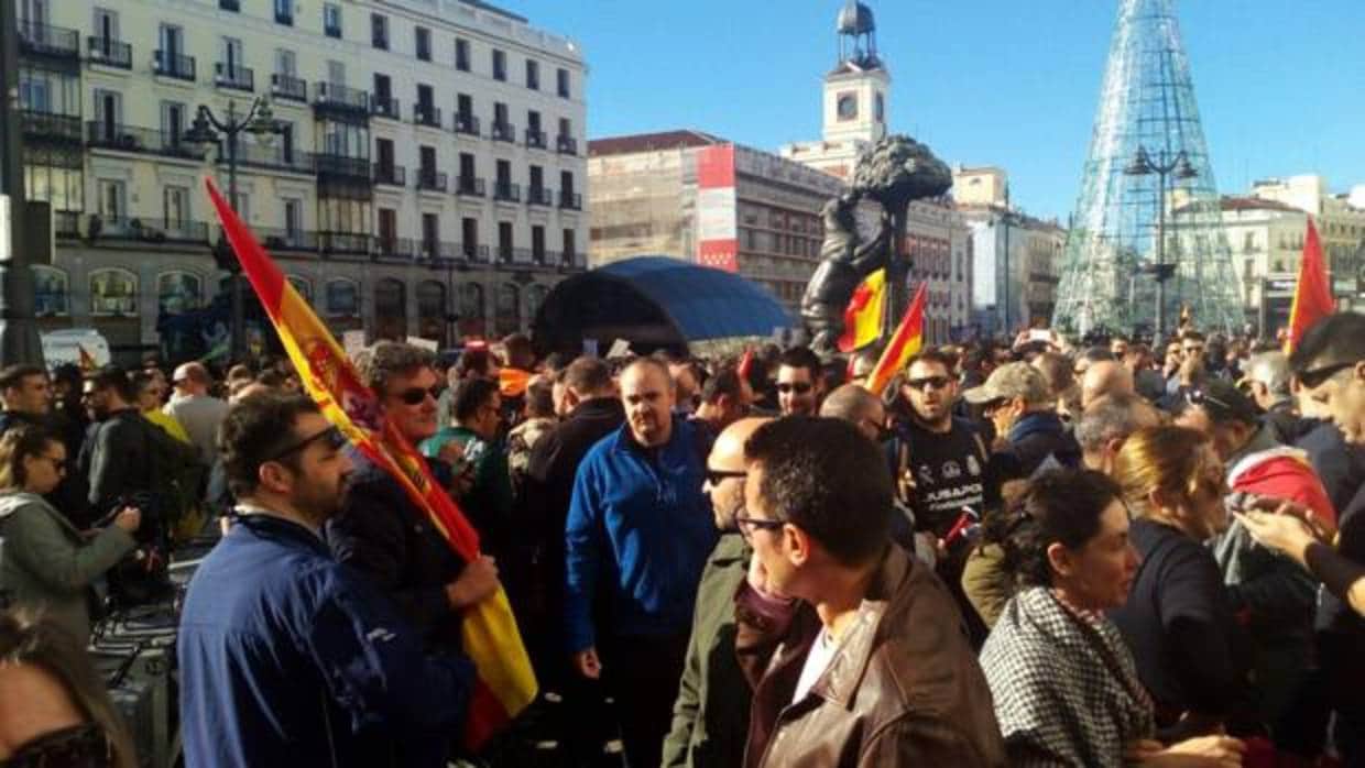 Agentes cordobeses en Madrid durante la manifestación