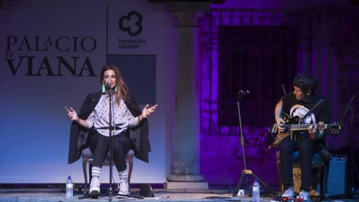 La cantante Bebe, en un concierto en octubre de 2017