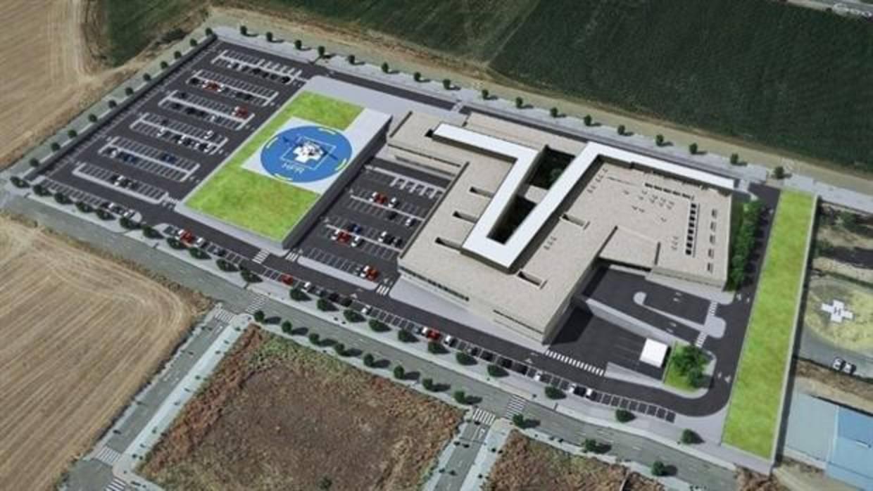 Infografía del nuevo hospital de Palma del Río