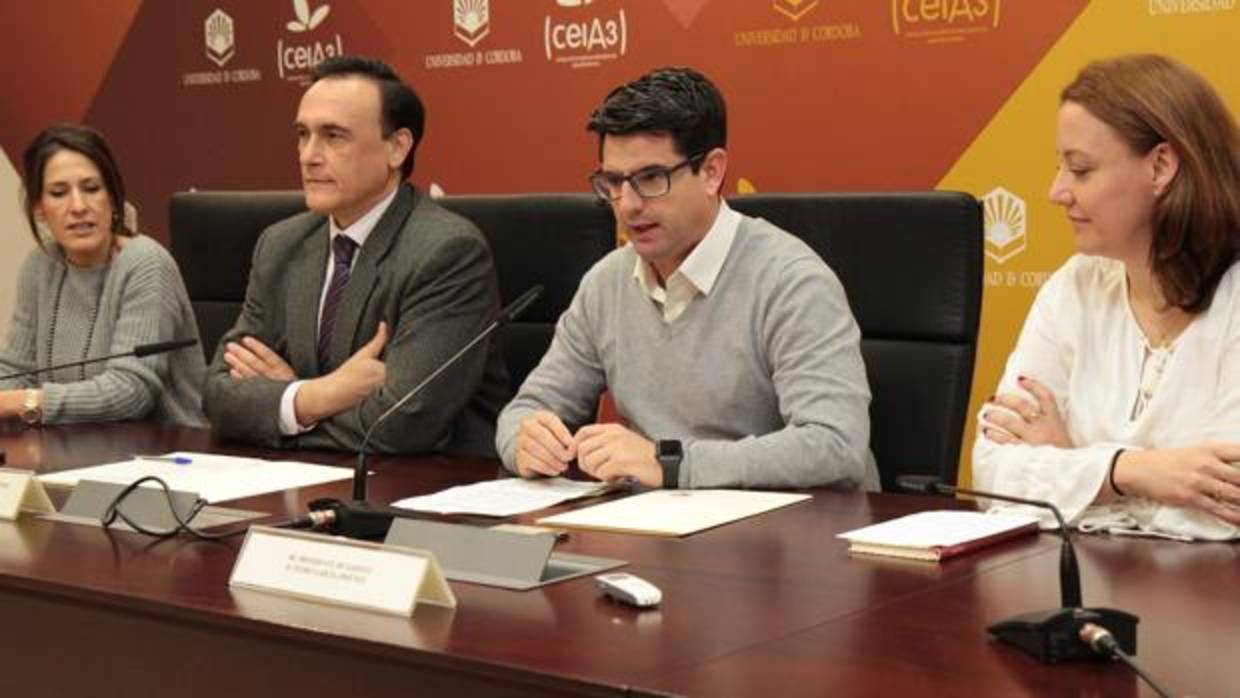 El edil de Urbanismo, hoy, durante un acto que ha tenido lugar en la Universidad de Córdoba (UCO)