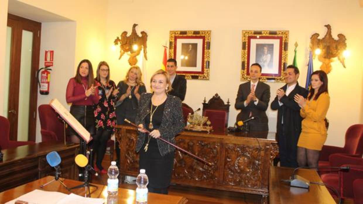 Ayuso durante su toma de posesión