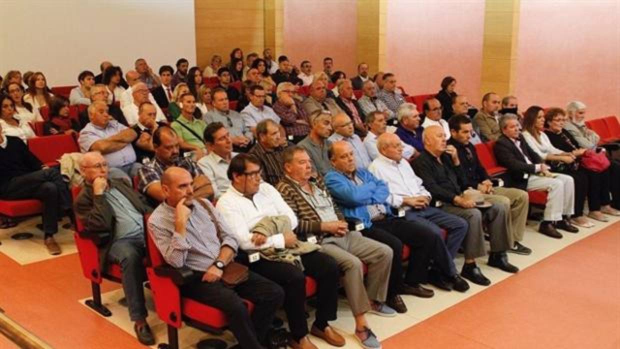 Los acusados en el banquillo durante el juicio