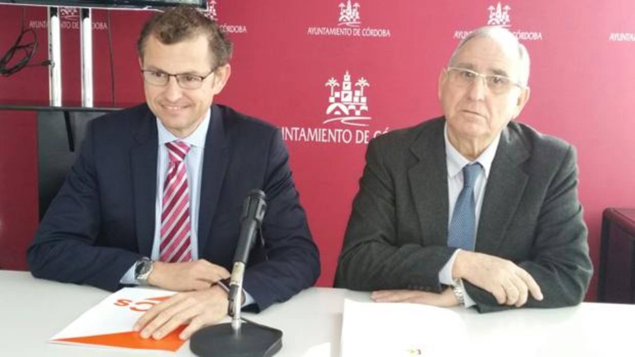 Los concejales de Ciudadanos en Córdoba David Dorado y José Luis Vilches