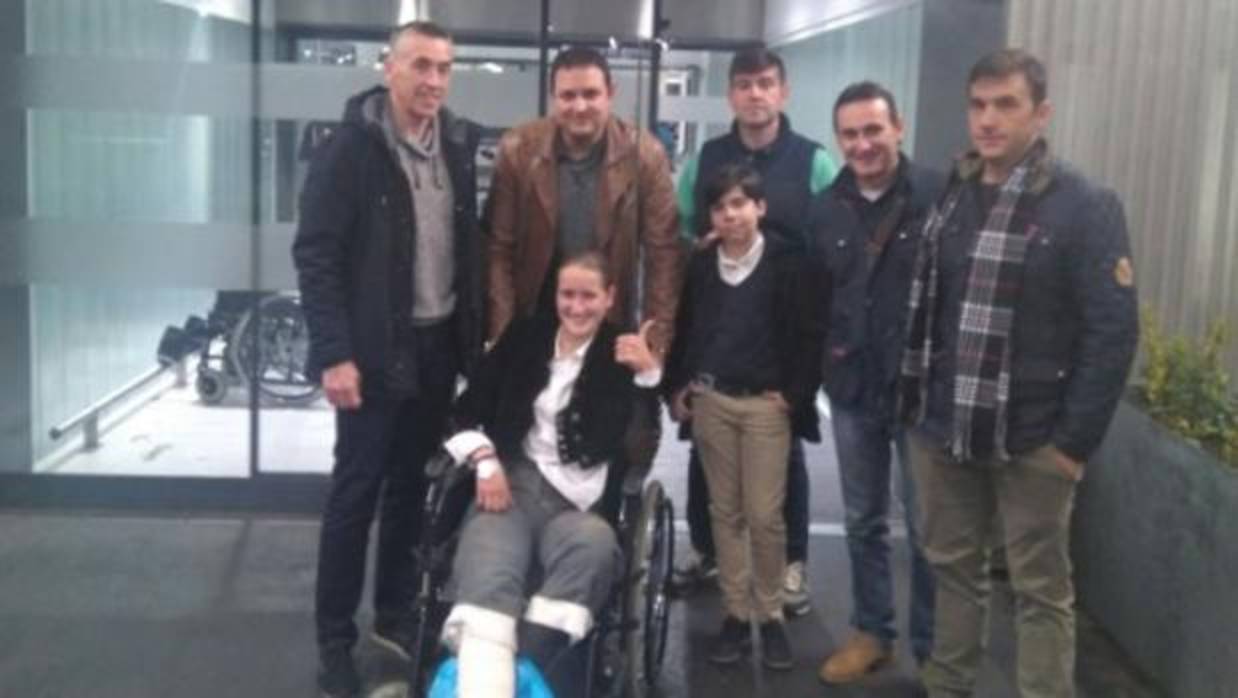 Rocío Romero, a su salida del hospital