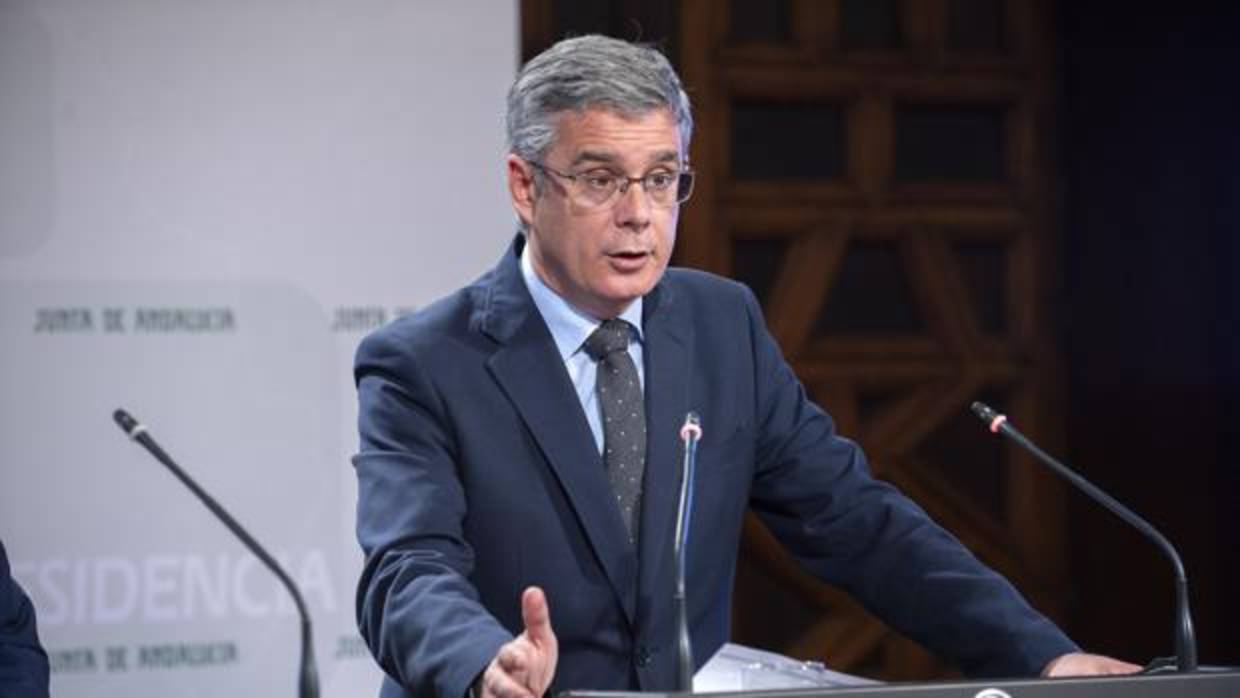 El portavoz del Gobierno andaluz, Juan Carlos Blanco