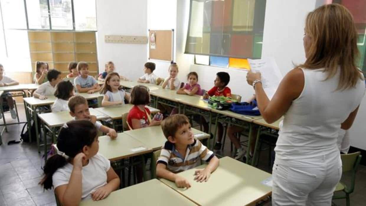 Niños de Primaria en un colegio de Córdoba