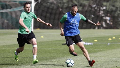 Edu Ramos, en un entrenamiento